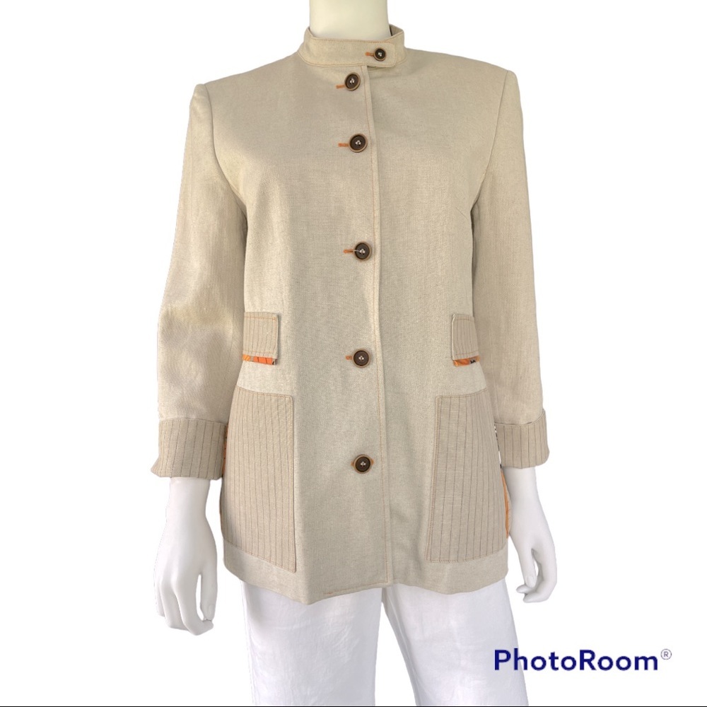 Harve Benard Linen Blend Blazer Size 4